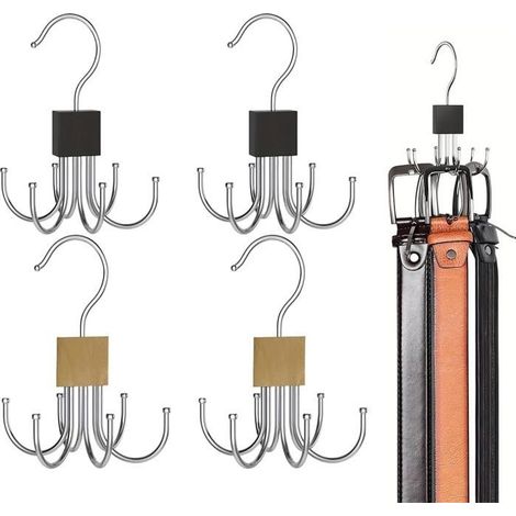 Porte Ceinture - Rotatif à 360° - Métal - Gain de Place - Rangement Multifonctionnel (1/4)