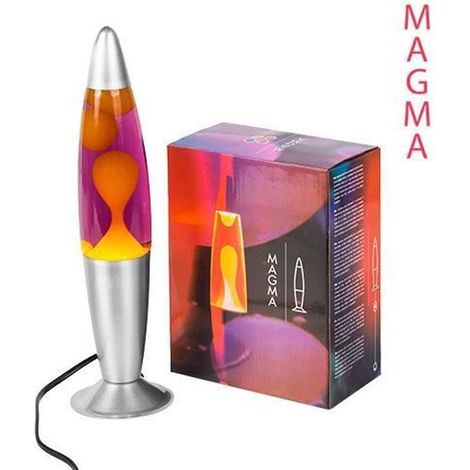 Lampe à lave Magma — lampe d'ambiance vintage rouge multicolore