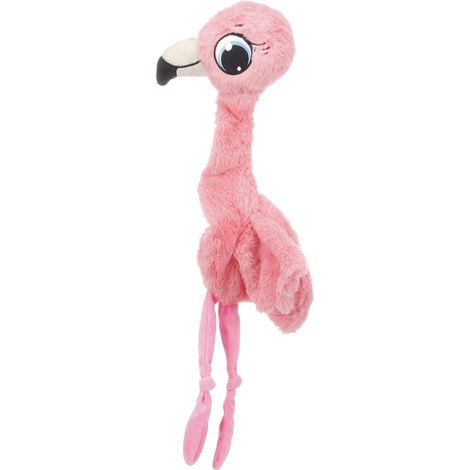 Peluche Flamant rose grand yeux pour chien (1/5)