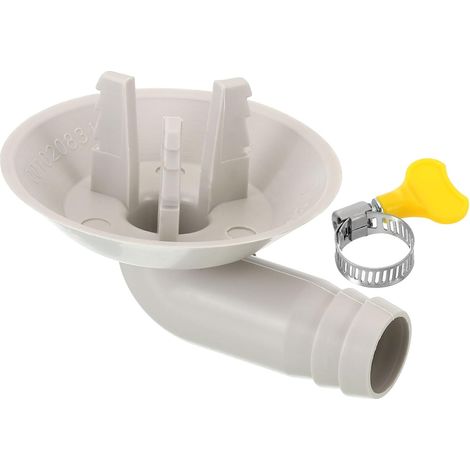 25mm Connecteur de Tuyau de Vidange de Climatiseur, 1 Pcs Connecteur de Vidange Universel avec Cerceau de Serrage pour Robinet D'Unité Ac à Fenêtre Mini-Fendue (1/5)