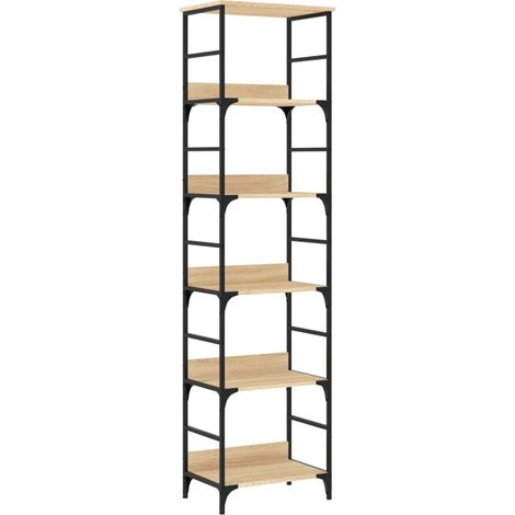 Bibliothèque chêne sonoma 50x33x188,5 bois d'ingénierie (1/5)