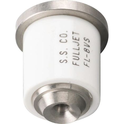 Tobera cono completo 5 chorros FL 08 blanco acero inoxidable TeeJet TEEJET FL8VS