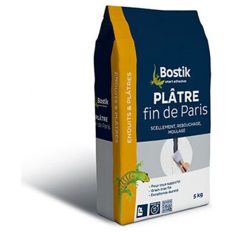 Saco de yeso fino de París Bostik 5 kg