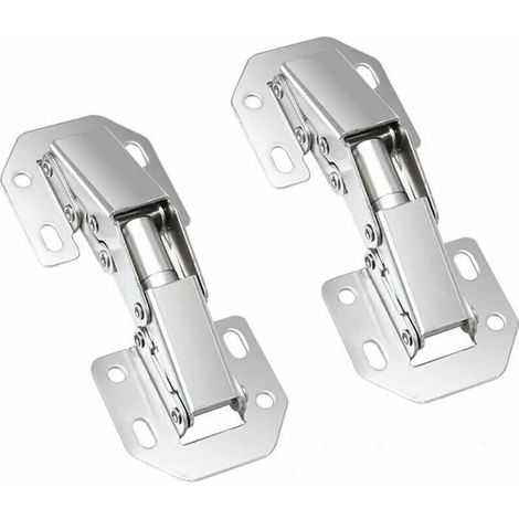 2 charnières, charnière de porte de placard de cuisine pliante et réglable en acier inoxydable à 90°, charnière de porte grand angle - 773319,5 mm