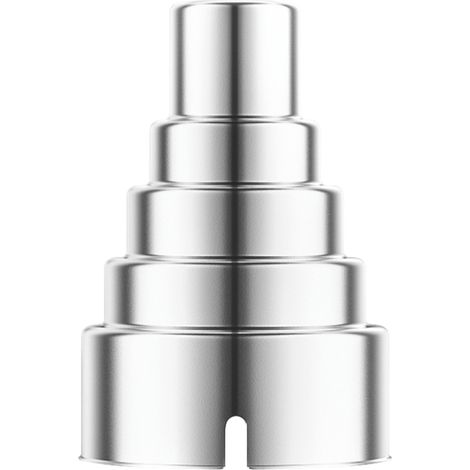 5 pièces Kit de buses de pistolet à air chaud en acier inoxydable pour pistolet à air chaud (5 nœuds) (1/5)
