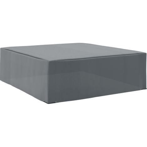 225x210cm Outdoor Garden Rattan Furniture Protective Cover Water UV Resistant Grey (1/5)