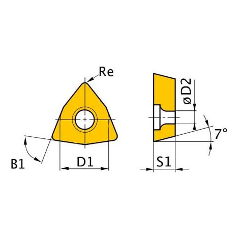 Optimum HM-Ersatzwendeplatten ISO WCMT050308, 3441759