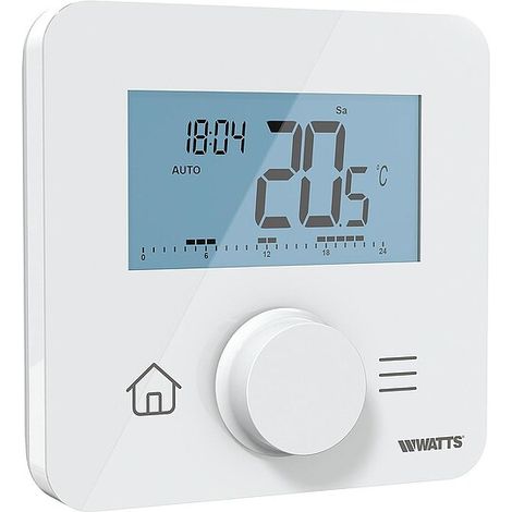 WATTS Funkthermostat BT-DP03-RF - Wandmontage und Tischaufstellung mit Standhalter (1/4)