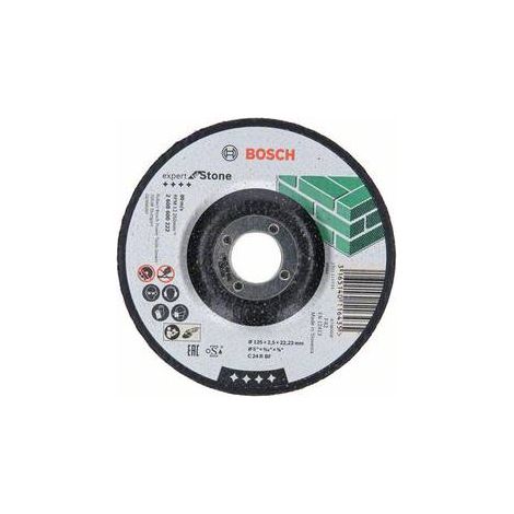 Disque à tronçonner à moyeu déporté Expert for Stone (pierre) 125x2.5 mm - 2608600222 - Bosch