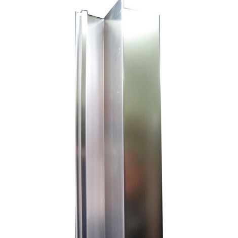 Profilo di giunzione ad angolo tecnoglass h. 185 cm Cesana 610cc064100 (1/2)