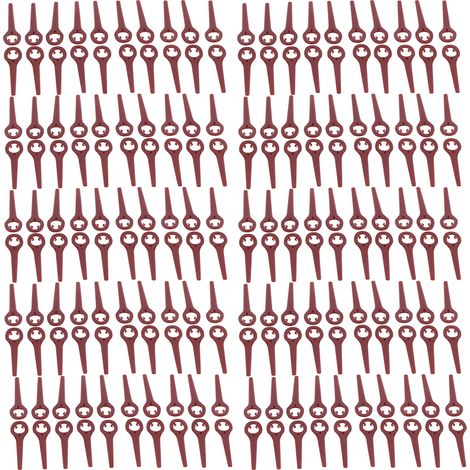 100 weinrote Schneidmesser für Rasenmäher, Trimmeraufsatz, 90 mm (1/5)