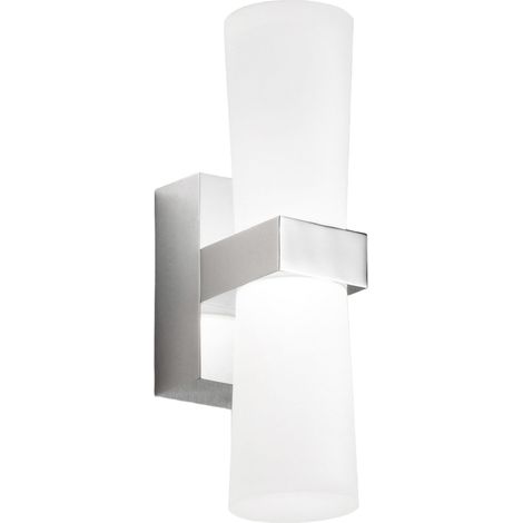Applique Murale Led Intégrée Iglesias 8W 720Lm 3000K Blanc Chaud Chrome Ip44 - Design Moderne En Métal Et Méthacrylate Classe Ii 230V (1/3)
