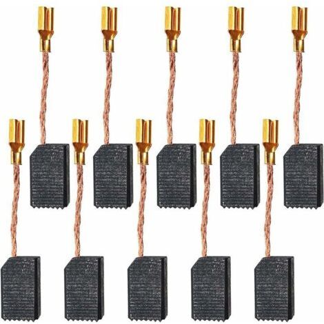10 Pièces Balais de Charbon Accessoires pour Outils électriques Balai de Charbon pour Meuleuse d'Angle électrique (15 x 8 x 5mm),T-Audace (1/4)