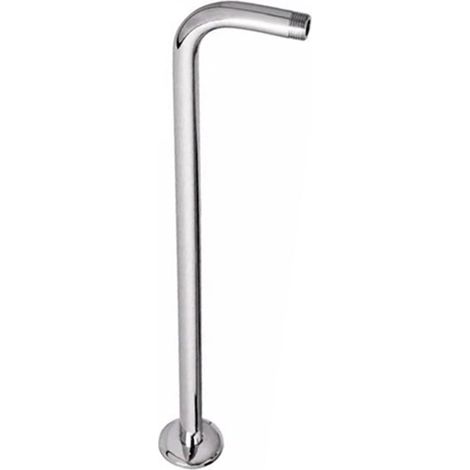 Rohrförmiger Duscharm mit einer Gesamtlänge von 50 m und einem Durchmesser von 20 mm, hergestellt aus rostfreiem, verchromtem Edelstahl. (1/5)