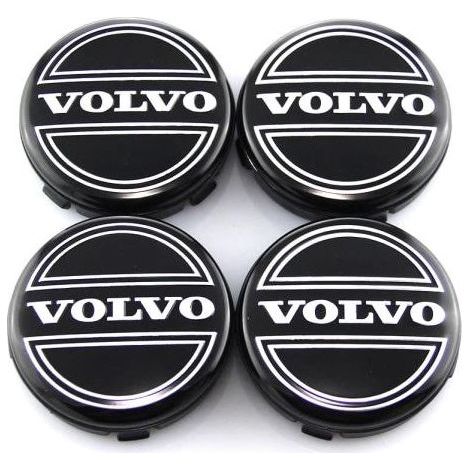Volvo 64-mm-Radnabenkappen, 4er-Set, Ersatzembleme für Volvo-Felgen (1/5)