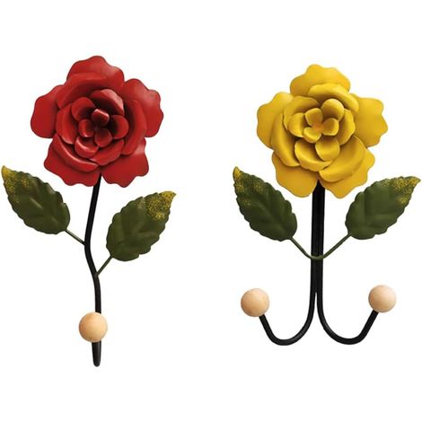 de 2 crochets porte clés en fer KICHOUSE avec motif rose