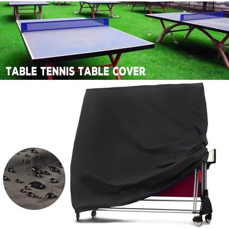 Table de Tennis de Table Housse Imperméable Couverture pour Table de ping Pong 165 x 70 x 185 cm Noir (1/5)