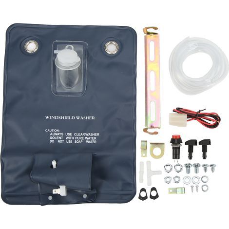 Kit de lave-glace facile à remplacer, pratique, sac de lavage, outils de nettoyage avec pompe pour voiture 12V (1/5)