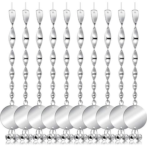 Lot de 10 Repulsif Oiseaux Reflecteur Anti Pigeon Epouvantail Effaroucheur pour Balcon Jardin Exterieur Dissuasion Visuelle Sans Danger