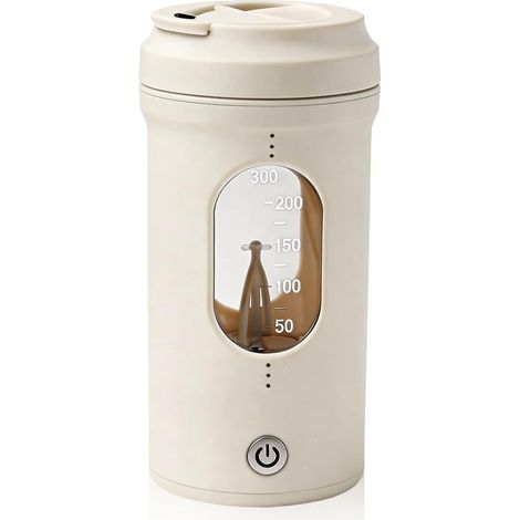 Shaker Proteine, Shaker Electrique 300ML, Antifuite, Graduation Précise, Portable Vortex Mélangeur pour Shakes Protéinés et Shakes de Remplacement de Repas (1/5)