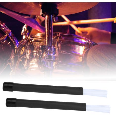 1 Paire de Baguiers Rétractables en Nylon pour Batterie Jazz, Accessoires de Percussion (1/3)