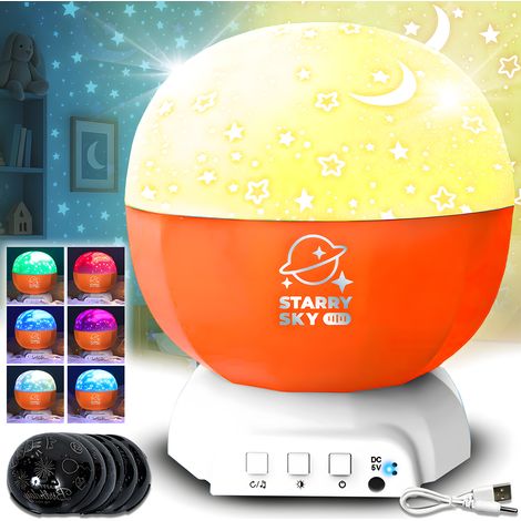 Proiettore di stelle a LED arancione Heckermann da 168 kW