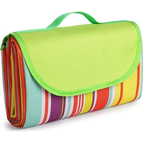 Couverture de pique-nique imperméable, grande couverture de camping, tapis de plage sans sable, portable avec poignée (1/5)