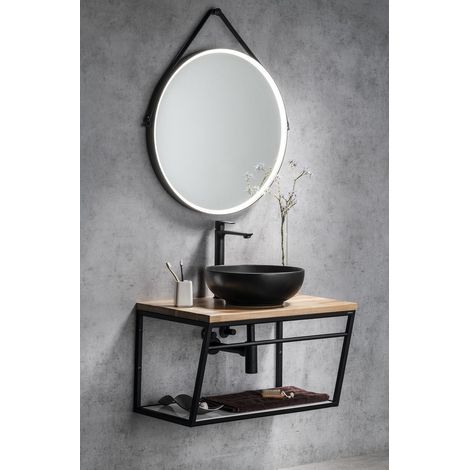 Ensemble de salle de bain SKA 75, noir mat