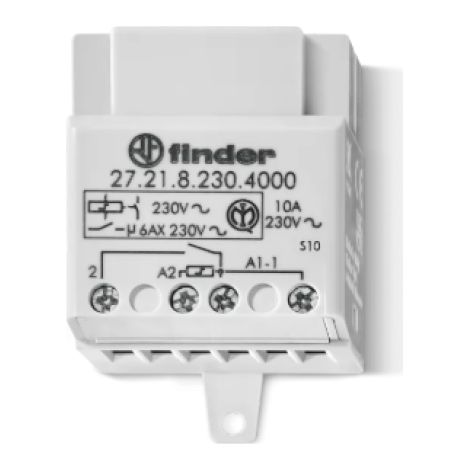 Relè ad impulso incasso 230v 10a finder 272182304000 comando luce