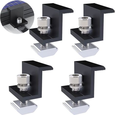 Z-förmige Solarhalterung – 30-mm-Photovoltaikmodulhalterung – Für Flachdächer, Boote, Autos und Häuser – 2er-Pack (1/5)