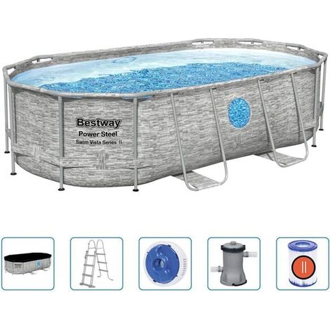 Ensemble de piscine Bestway Power Steel 427x250x100 cm (1/5)