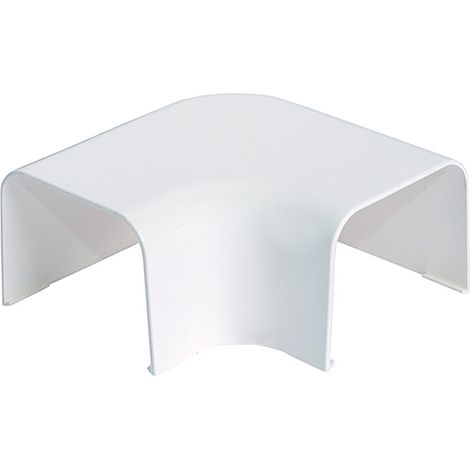 CURVA PIANA PER CONDIZIONAMENTO IN PVC 90x65 MM   VECAM-CO S.P.A