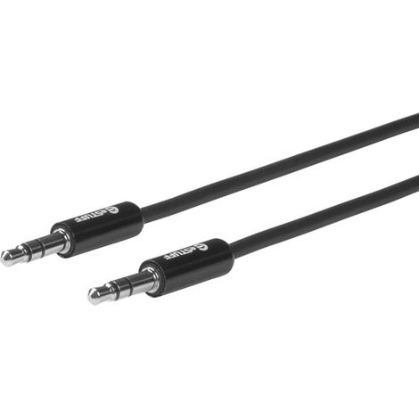 Câble audio eSTUFF ES608001, 0,5 m, 3,5 mm, noir (1/4)