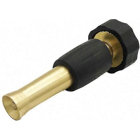 Heavy-Duty Brass Adjustable Garden Hose Nozzle for Watering (1/5)