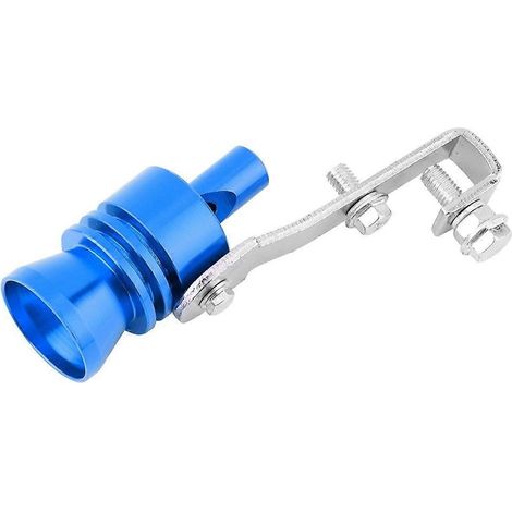 Voiture universelle sifflet turbo tuyau d'échappement pour automobile ATV SUV accessoires auto (bleu) (1/4)