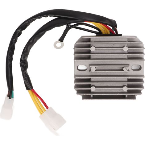 Régulateur de Tension de Moto, Redresseur de Tension de Moto en Alliage D'aluminium 12 V 32800‑31021 Remplacement pour Suzuki GT 380 550 750