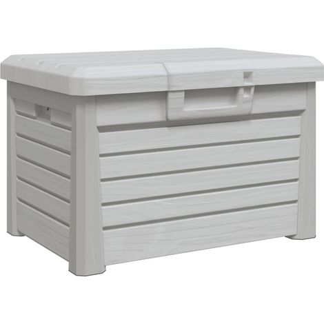 Outdoor Cushion Box Grey 73x50.5x46.5 cm Polypropylene vidaXL
