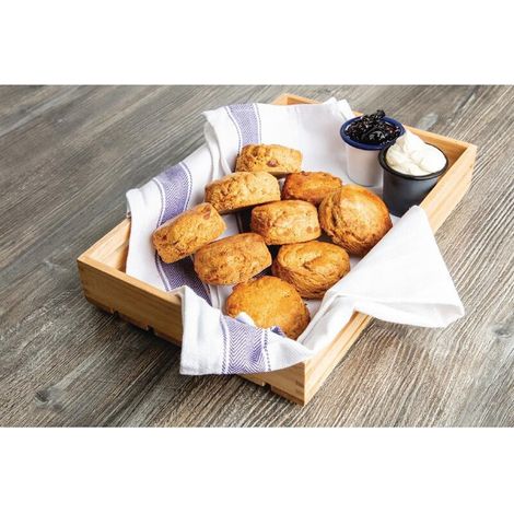 Caisse en Bois d'Hévéa pour Pain Fruits 50 mm - (1/2)