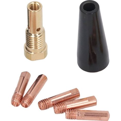 Kit de Soudure sans Gaz pour Pistolet Mig 7 Pièces. Accessoires D'équipement de Consommables de Torche de Soudage (1/4)