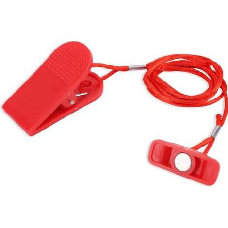2pcs Clés de Sécurité Magnétiques Universelles pour Tapis Course, Interrupteur D'arrêt d'urgence Magnétique Rectangulaire Compatible avec la Plupart des Tapis de Course (1/5)