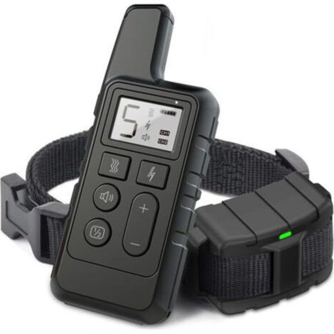 Dog Shock Collar 500M Dog Training Collar with Remote Rechargeable IPX7 Waterproof Electronic Collar for Small and Medium Dogs Black