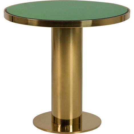 Table à manger en acier inoxydable doré 80 x 80 x 75 cm