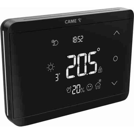 Cronotermostato con botones Soft Touch CAME TH/650 BK PARED 845AA-0190