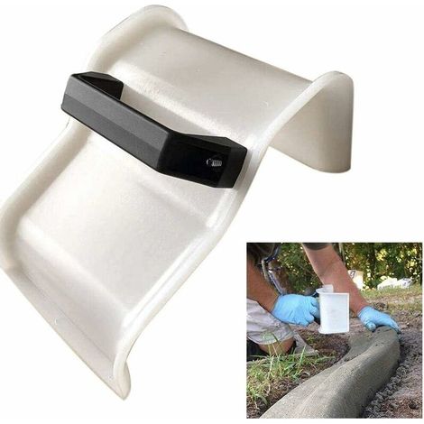 Plâtrerie Truelle Outils De Construction, Le Béton Truelle Plâtrage Bordures Truelle DIY Paysage Curb Toolwith Poignée Maçonnerie Truelles Main