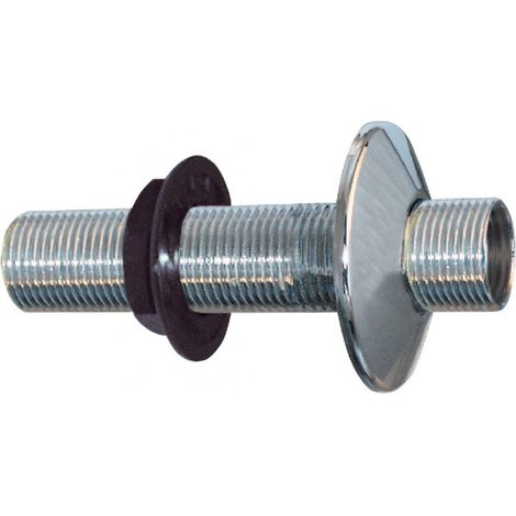 Passaggio per paratia maschio cromato 7cm, 15x21, a coppia