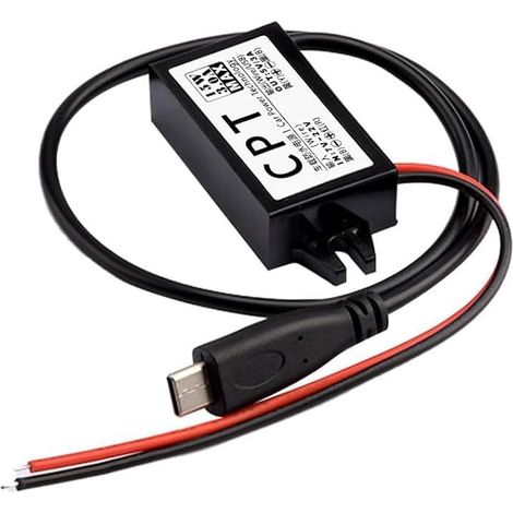 Adaptateur Secteur 12V vers USB,DC Convertisseur de Tension 12V à 5V Buck Module de Conversion étanche Regulateur de Tension 3A 15W DC vers DC (Type-C) (1/5)