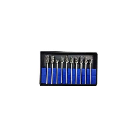 10PCS 3mmx6mm Fraises de Coupe Rotative Carbure Rotatifs Burr Dremel Outils Pour Travail Du Bois De Gravure, PerçAge (1/5)