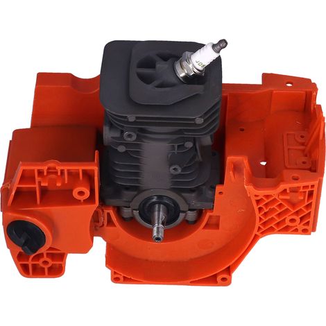 Cylindre et carter moteur 40mm pour tronçonneuse Husqvarna 136 137 141 142, avec protection bulle anti-choc. (1/5)