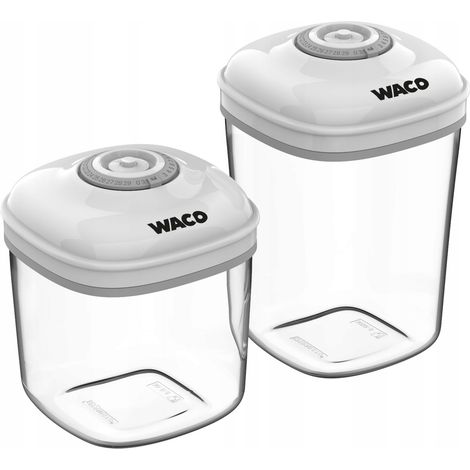 Juego para envasado al vacío de alimentos, 2 recipientes de vacío Waco (1/5)