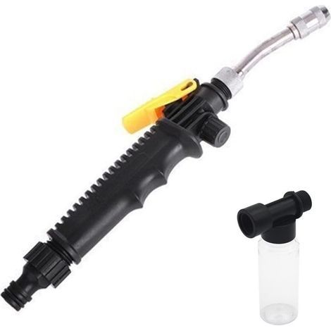 Lanceau de nettoyage haute pression 2 en 1, pulvérisateur d’arrosage portable avec buse réglable et bouteille à mousse pour lavage auto et jardinage (1/5)